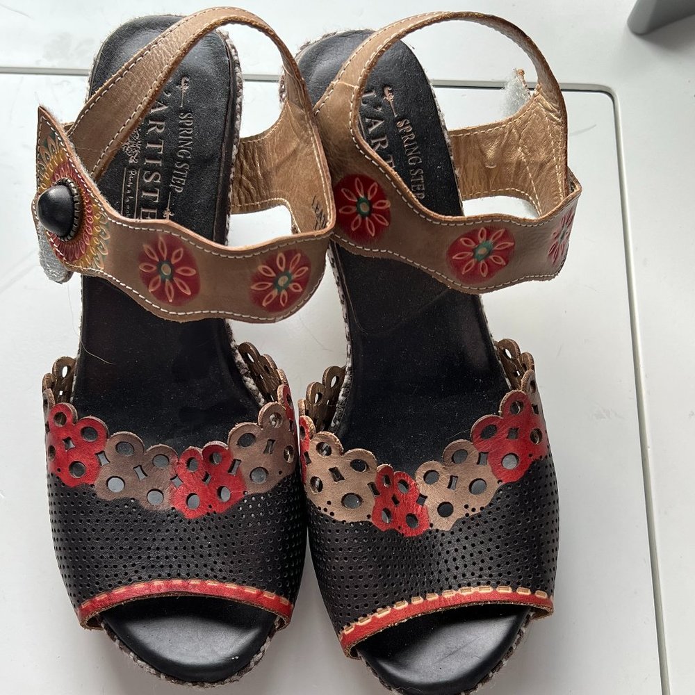 Spring Step from L'Artiste Ankle Strap--Size 9.5 or 40
